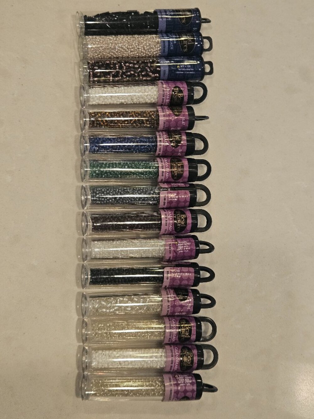 Bead Treasures New Unopened Glass Beads - Mix of Color, Size